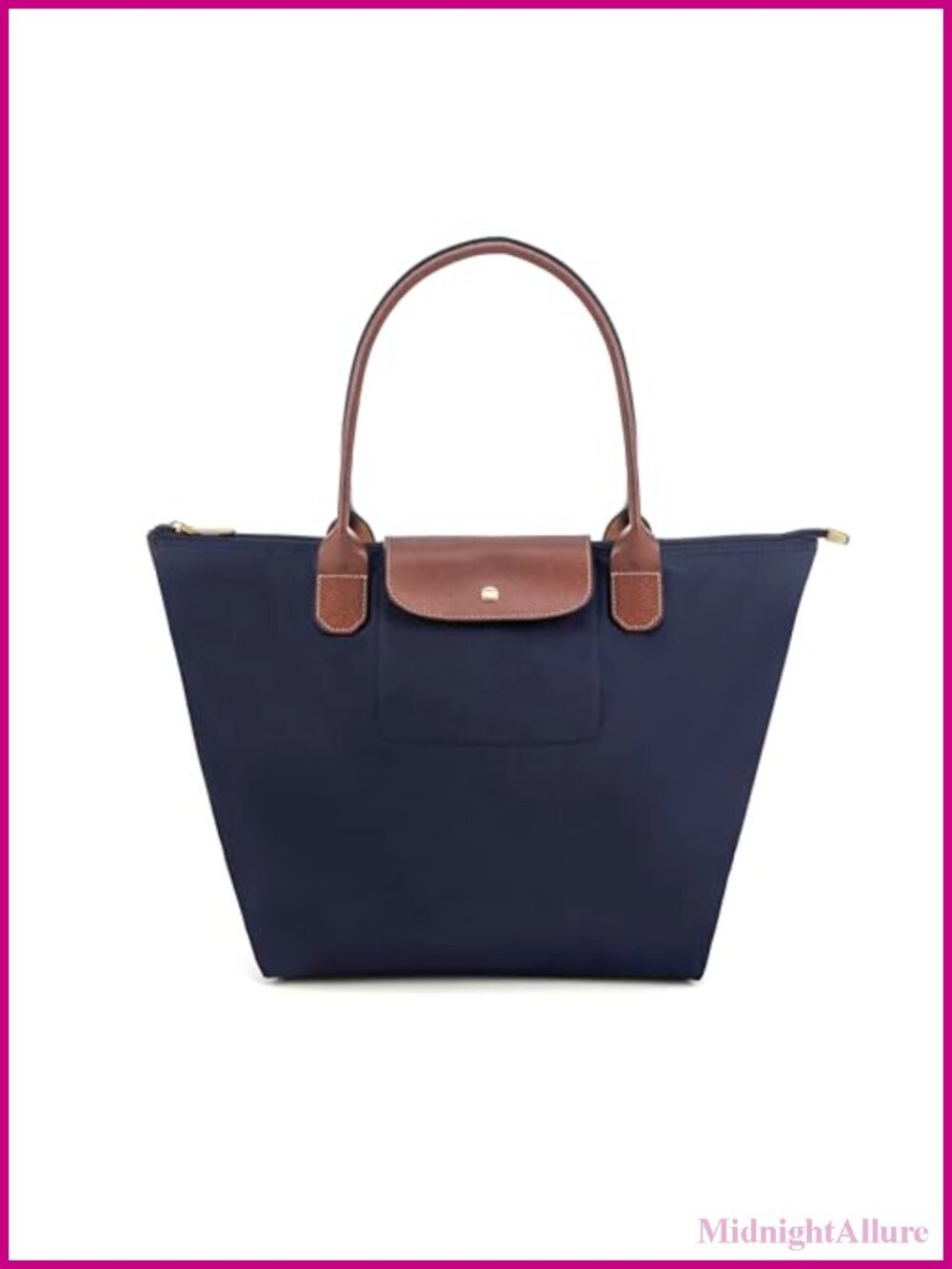 Nylon Tote Bag Foldable Lightweight Shoulder Bag Travel Hobo Handbag